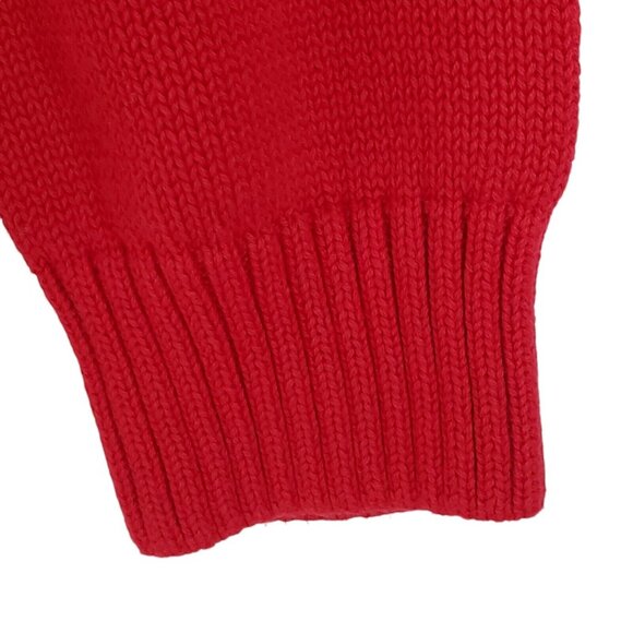 CHAPS Fair Isle Sweater Jumper Men's L 1/4 Zip Knit Snowflakes Winter Ski Nordic - Picture 7 of 13